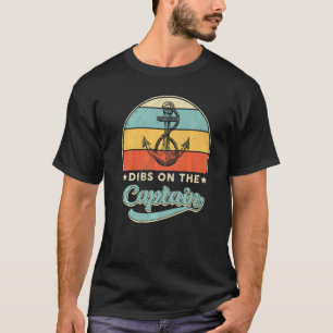 Camiseta Capitão Wife Dibs Sobre O Capitão Vintage Retro