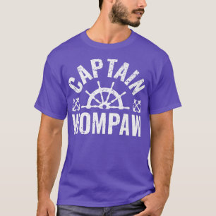 Camiseta Capitão Wompaw Boat Proprietário do Lago Barco Pad