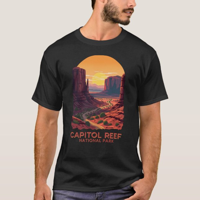 Camiseta Capitol Reef National Park - Desert Sunset (Frente)