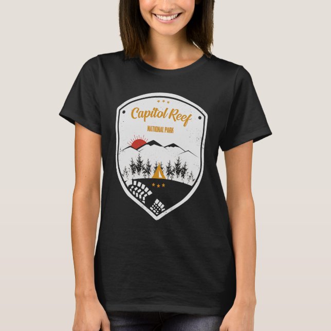 Camiseta Capitol Reef Parque Nacional Retro Souvenir (Frente)