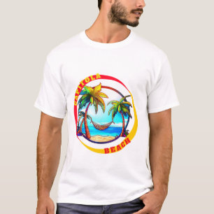 Camiseta Capitola California Papais noeis Cruz Beach, por I