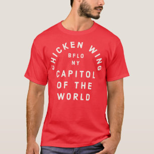 Camiseta Capitólio de galinha do Mundo Buffalo NY Vinta