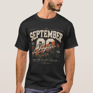 Camiseta Capítulo 09 de Setembro Roupas de Rua Retrô do Mês