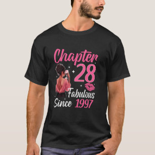 Camiseta Capítulo 28 Fabuloso Desde 1997 28 Anos Mulher Pre