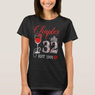 Camiseta Capítulo 32 Anos EST 1991 32ª Rosa vermelha de ani