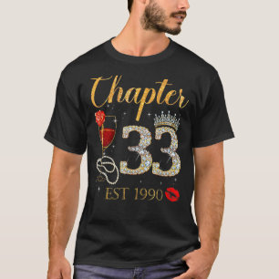 Camiseta Capítulo 33 Anos EST 1990 33ª Rosa vermelha de ani