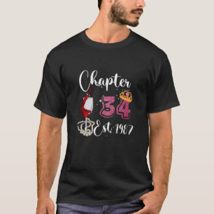 Camiseta Capítulo 34 Ano 1987 34º Bebê De Vinho