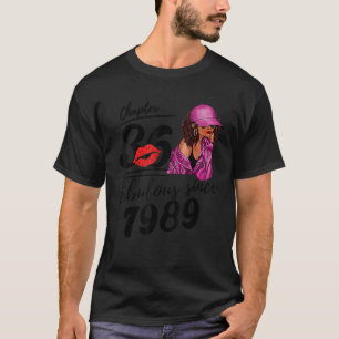 Camiseta Capítulo 36 Fabuloso Desde 1989 Mulheres Negras 36