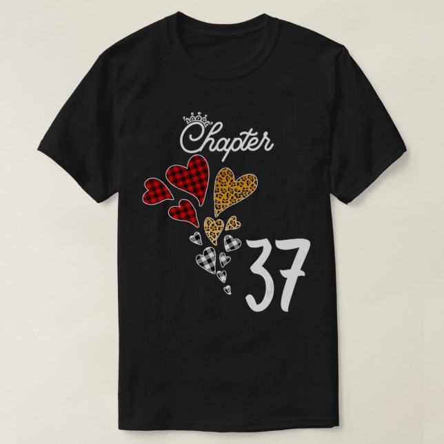 Camiseta Capítulo 37 Anos 37.o Aniversário Pla do Leopard B (Frente do Design)