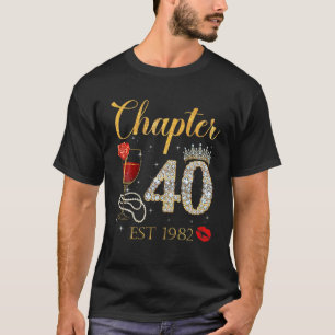 Camiseta Capítulo 40 Anos EST 1982 aniversário de 40 anos R