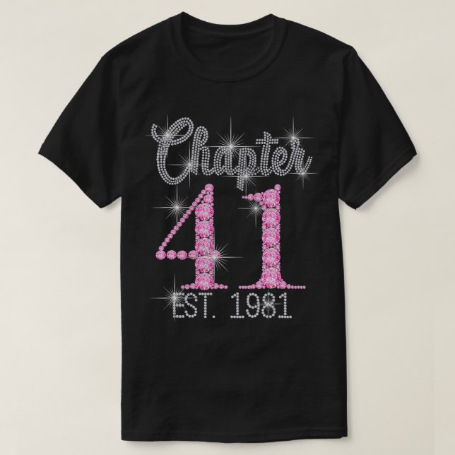 Camiseta Capítulo 41 EST 1981 41ruas Aniversário Presente P (Frente do Design)