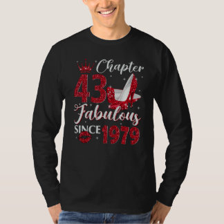 Camiseta Capítulo 43 Fabuloso Desde 1979 43º Aniversário Pa