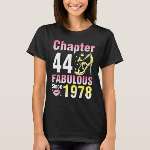 Camiseta Capítulo 44 Anos Fabuloso Desde 1978 Feliz Meu