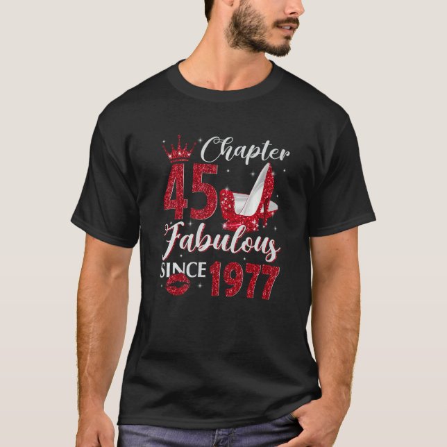 Camiseta Capítulo 45 Fabuloso Desde 1977 45º aniversário (Frente)