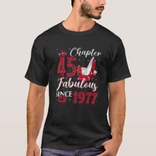 Camiseta Capítulo 45 Fabuloso Desde 1977 45º aniversário