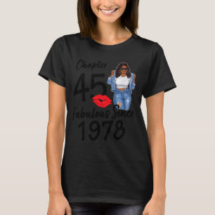 Camiseta Capítulo 45 Fabuloso Desde 1978, Aniversário Da Me