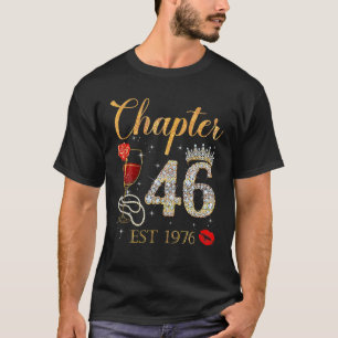 Camiseta Capítulo 46 Anos EST 1976 46ª Rosa vermelha de ani