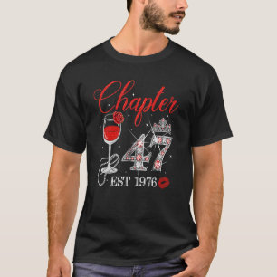 Camiseta Capítulo 47 Anos EST 1976 47ª Rosa vermelha de ani
