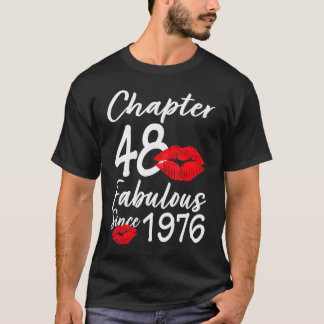 Camiseta Capítulo 48 Fabuloso Desde 1976 48º Lábios De Aniv