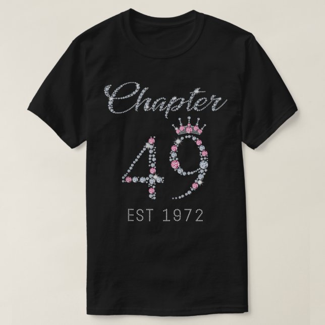 Camiseta Capítulo 49 EST 1972 49O Presente De Aniversário P (Frente do Design)