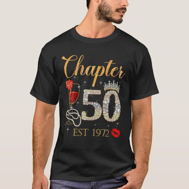 Camiseta Capítulo 50 Anos EST 1972 50A Rosa vermelha De Ani (Frente)