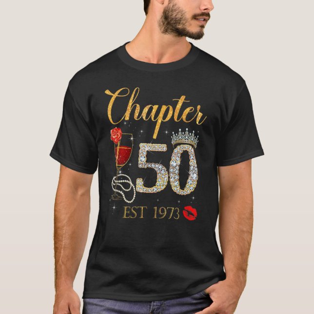 Camiseta Capítulo 50 Anos EST 1973 50ª Rosa vermelha de ani (Frente)
