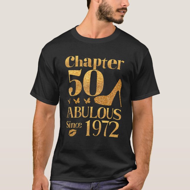 Camiseta Capítulo 50 Fabuloso Desde 1972 50º Aniversário (Frente)