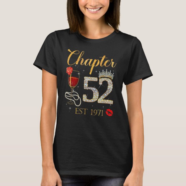 Camiseta Capítulo 52 Anos EST 1971 52ª Rosa vermelha de ani (Frente)