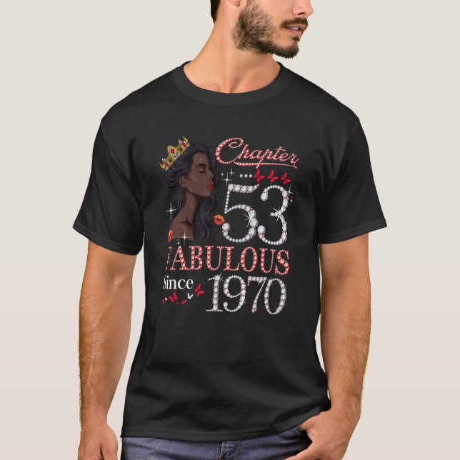 Camiseta Capítulo 53 Fabuloso Desde 1970 53º Aniversário da (Frente)
