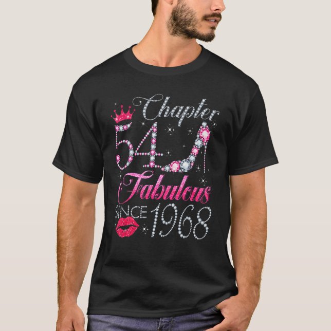 Camiseta Capítulo 54 Fabuloso Desde 1968 54º Aniversário Pa (Frente)
