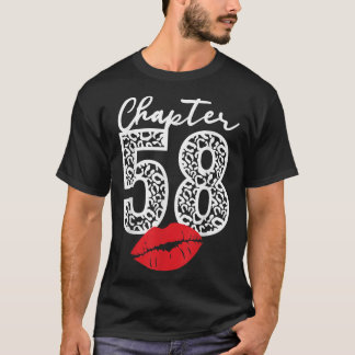 Camiseta Capítulo 58 Lábios Feliz Aniversário Leopardo 58 a