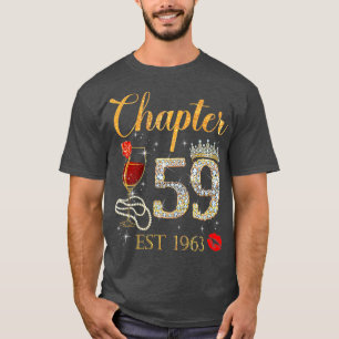 Camiseta Capítulo 59 Anos EST 1963 59ª Rosa vermelha de a