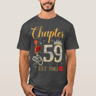 Camiseta Capítulo 59 Anos EST 1963 59ª Rosa vermelha de ani