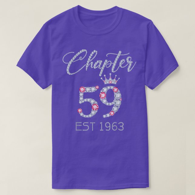 Camiseta Capítulo 59 EST 1963 59O Presente De Aniversário P (Frente do Design)