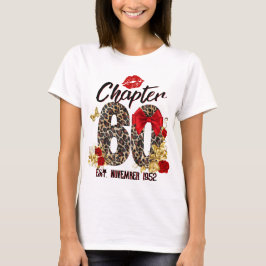 Camiseta Capítulo 60 Leopardo Vermelho e Dourado 60º Aniver