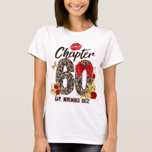 Camiseta Capítulo 60 Leopardo Vermelho e Dourado 60º Aniver