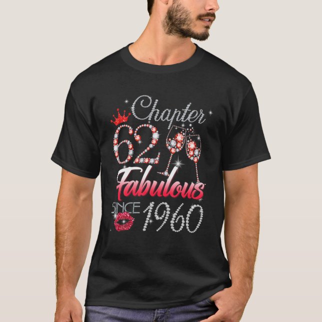 Camiseta Capítulo 62 Fabuloso Desde 1960 62º Aniversário Ra (Frente)