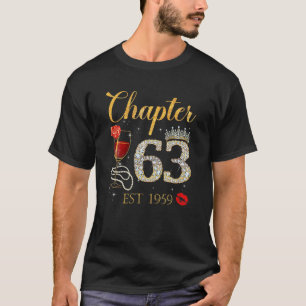 Camiseta Capítulo 63 Anos EST 1959 63ª Rosa vermelha De A
