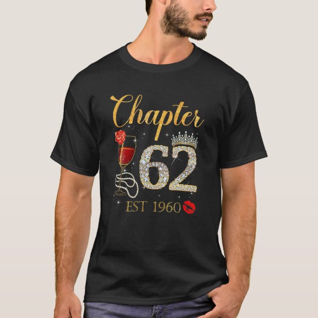 Camiseta Capítulo 63 Anos EST 1960 62Nd Rosa vermelha De An (Frente)