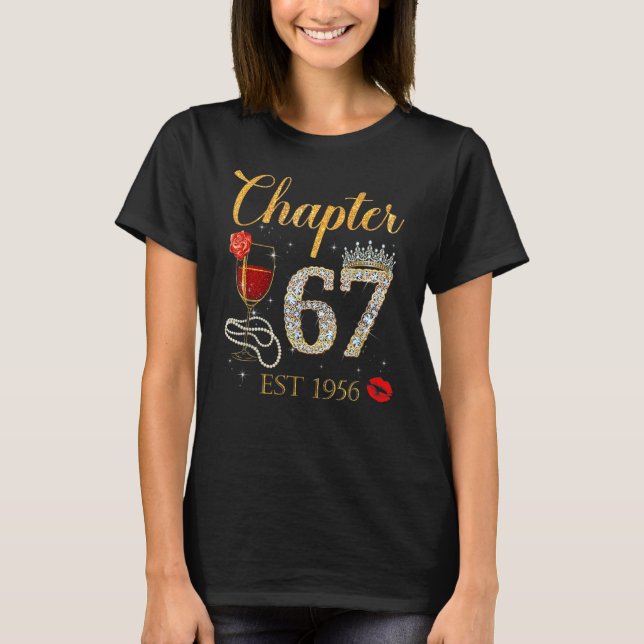 Camiseta Capítulo 67 Anos EST 1956 67ª Rosa vermelha de ani (Frente)