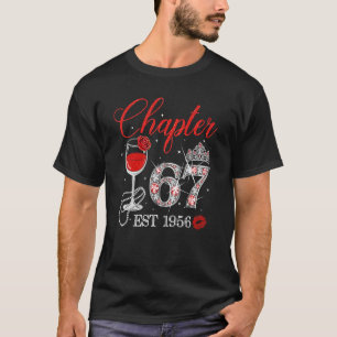 Camiseta Capítulo 67 Anos EST 1956 67ª Rosa vermelha de ani