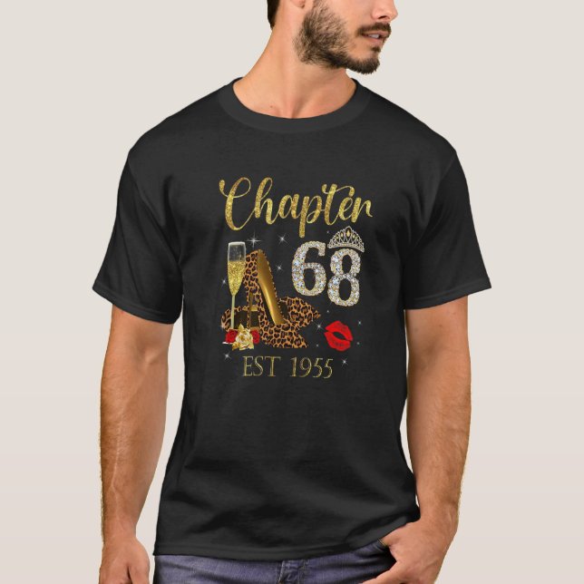 Camiseta Capítulo 68 Anos EST 1955 68º Aniversário do Vinho (Frente)