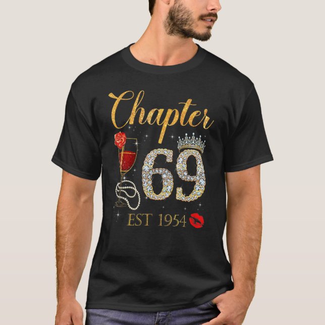 Camiseta Capítulo 69 Anos EST 1954 69ª Rosa vermelha de ani (Frente)