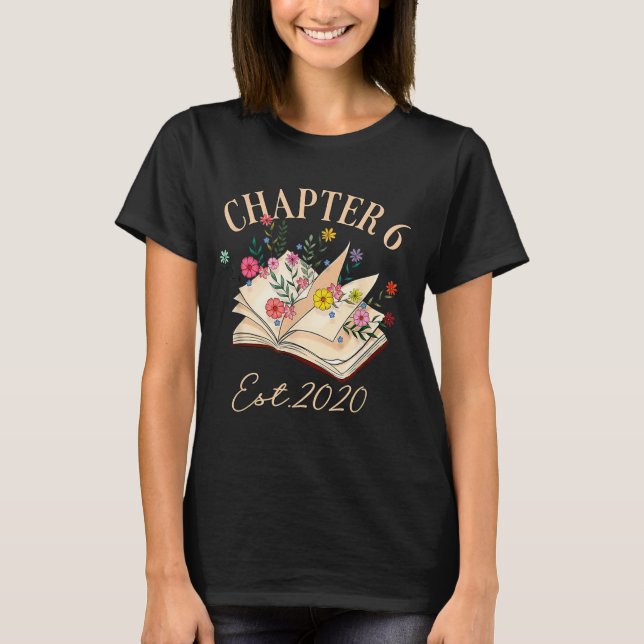 Camiseta Capítulo 6 Anos de Idade para Aniversário de 6 ano (Frente)