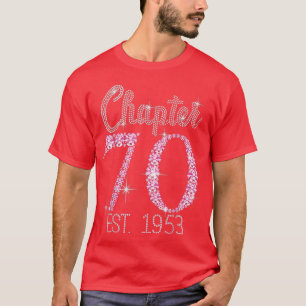 Camiseta Capítulo 70 EST 1953 70 Aniversário Presente Para 