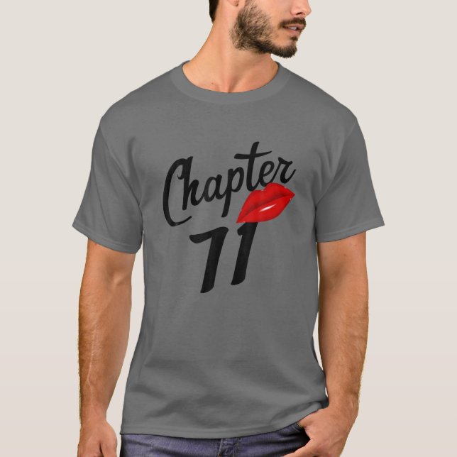 Camiseta Capítulo 71 Anos Lábios Adoram Nascer Do Capítulo  (Frente)