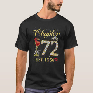 Camiseta Capítulo 72 Passado 1950 72º Aniversário Para Mulh