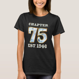 Camiseta Capítulo 75 Anos De 1946 75.º Aniversário Da Wo
