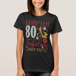 Camiseta Capítulo 80 Fabuloso Desde 1943, "80 Aniversário"