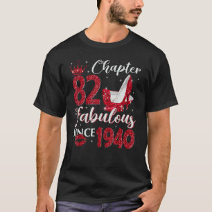 Camiseta Capítulo 82 Fabuloso Desde 1940 82º Aniversário Pa